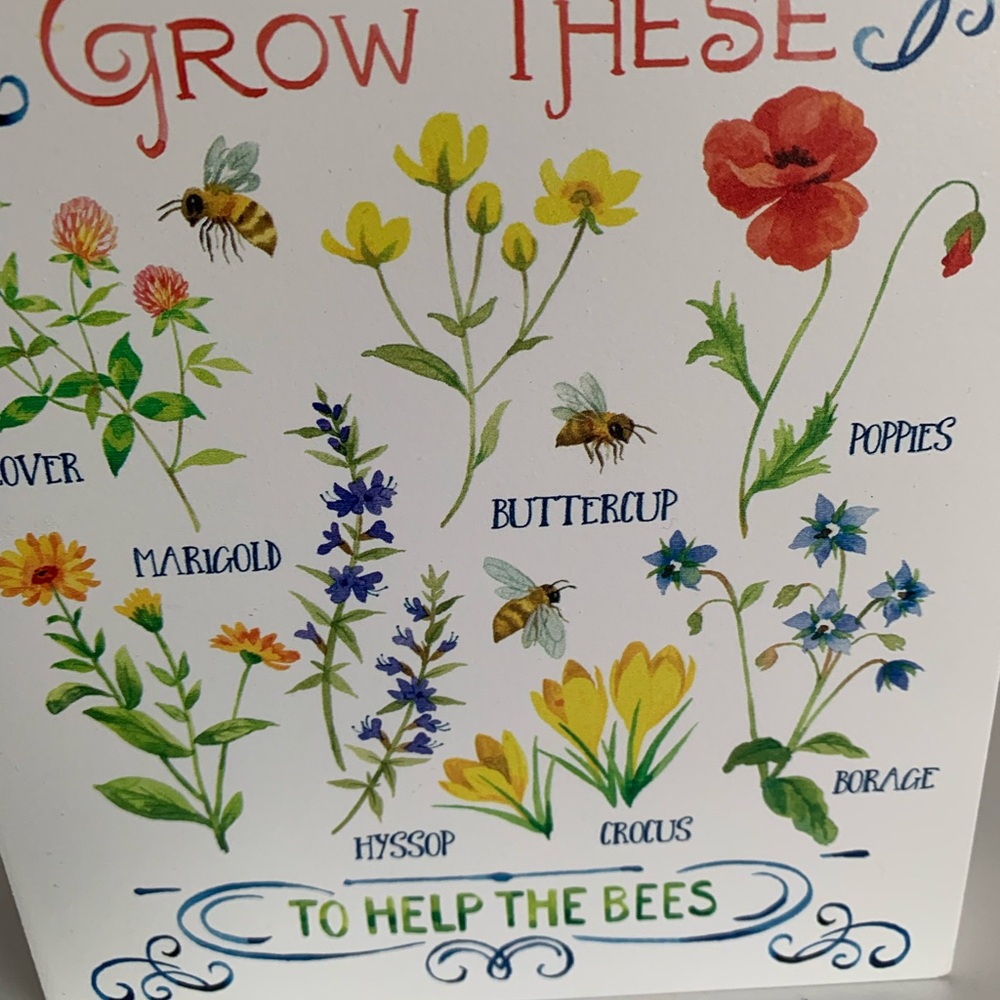 Bees Block Plaque - Picture 4 of 5